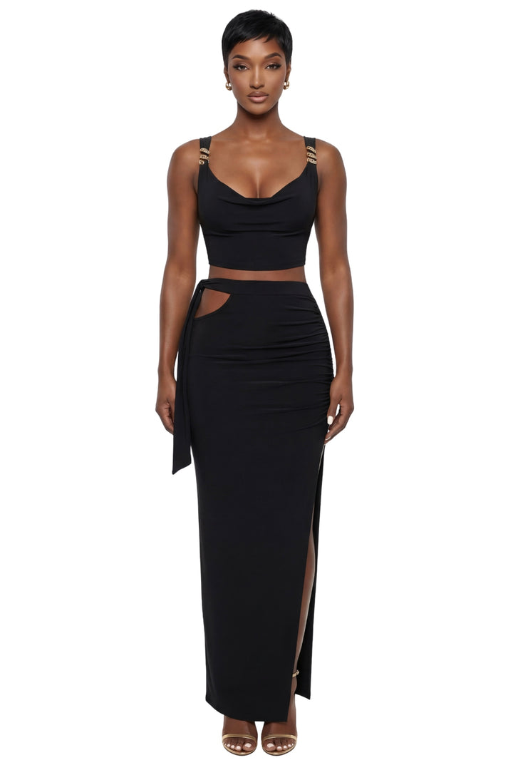 Noir Skirt Set
