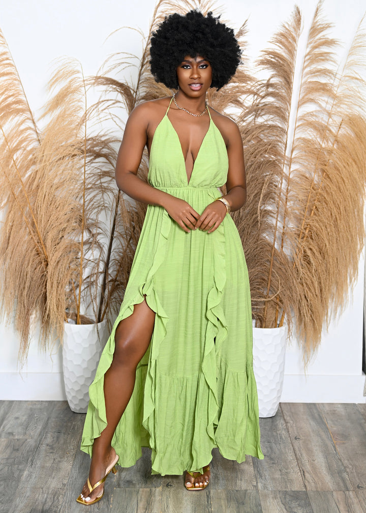 Key-Lime Sun Dress