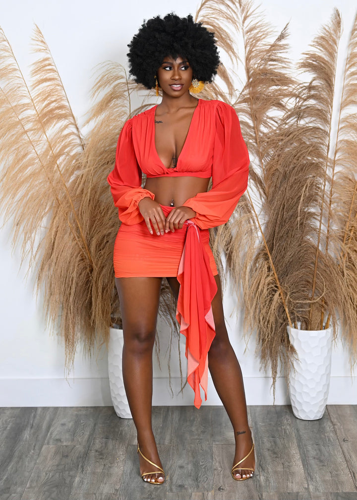 Radiant Ombré Skirt Set (petite)