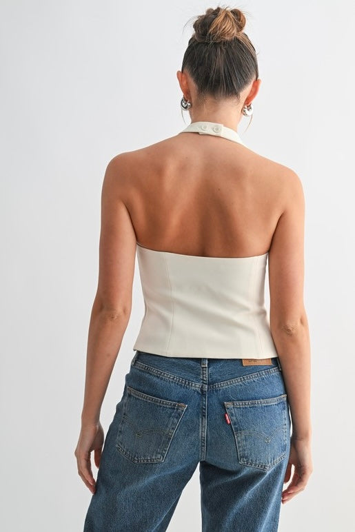 Chic Halter Corset Top