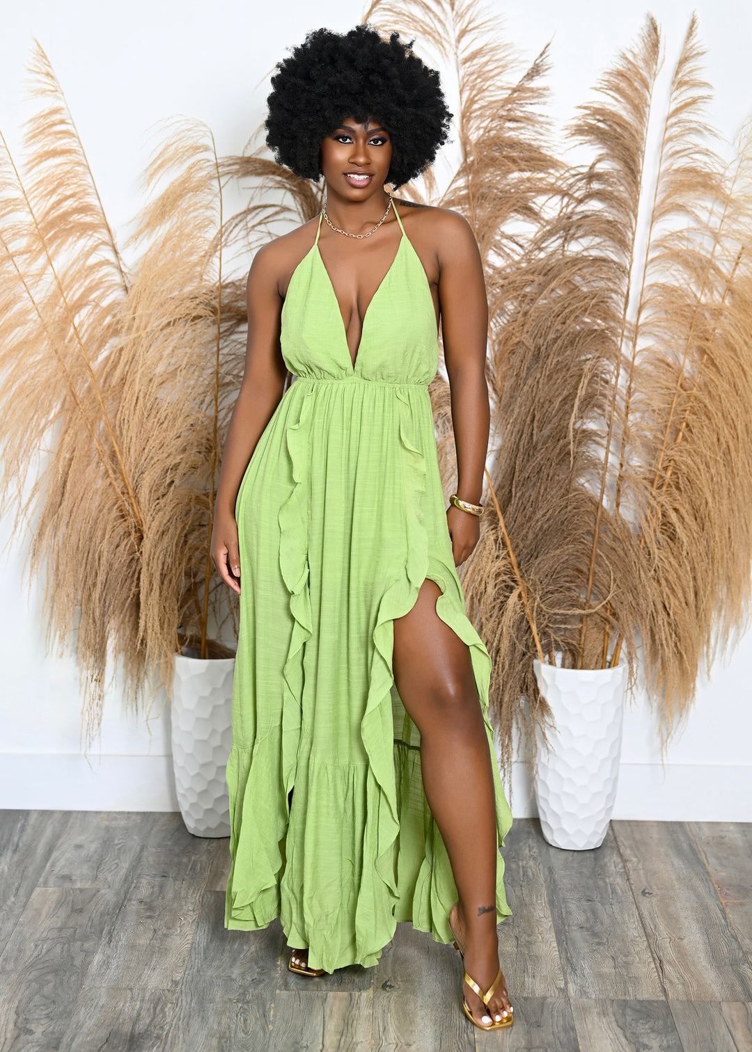 Key-Lime Sun Dress