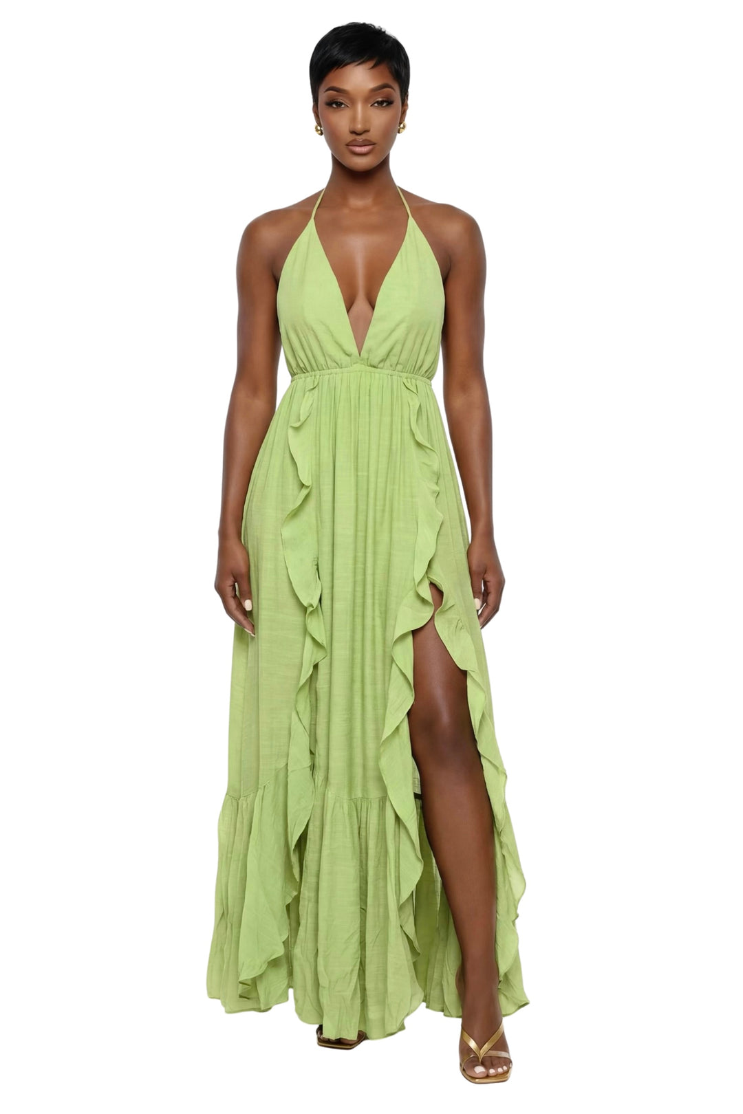 Isla Ruffle Maxi Dress