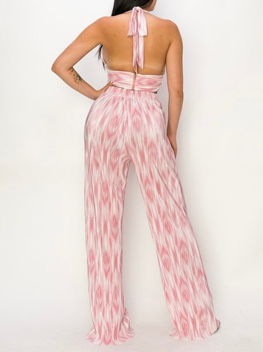 Blushing pink pant set
