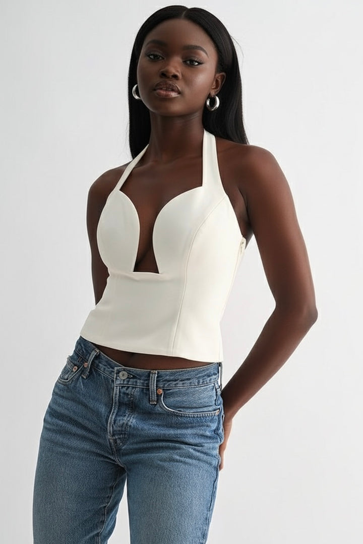 Chic Halter Corset Top