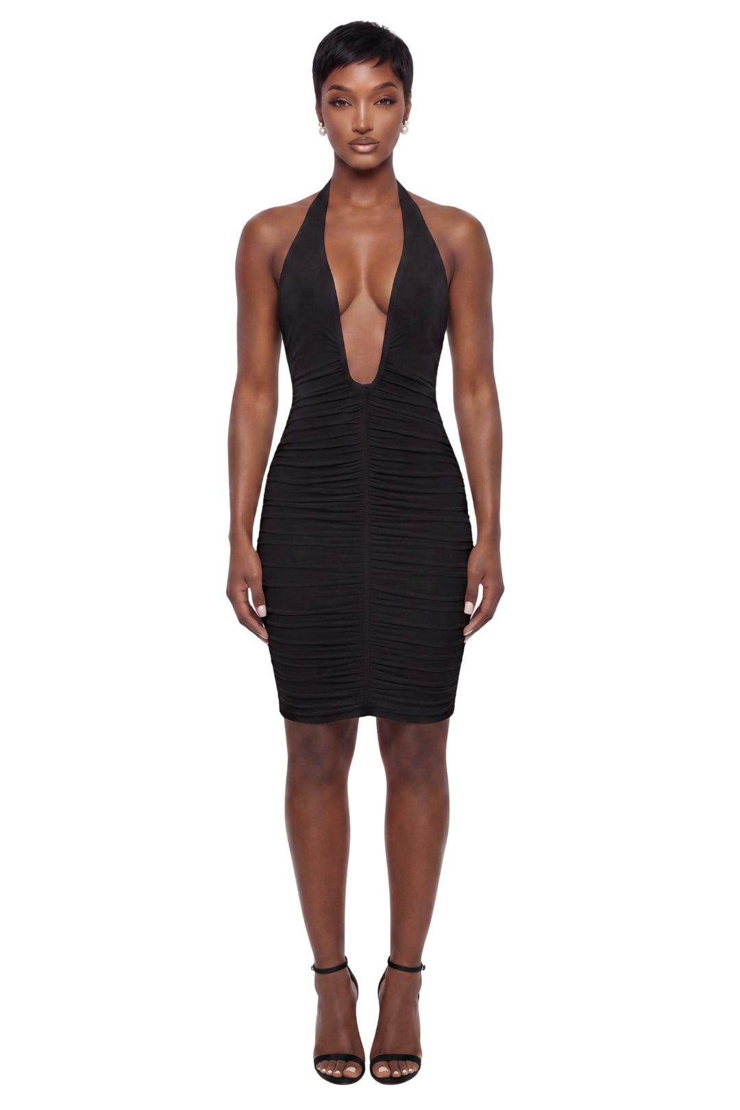 Lace Up Back Midi Dress
