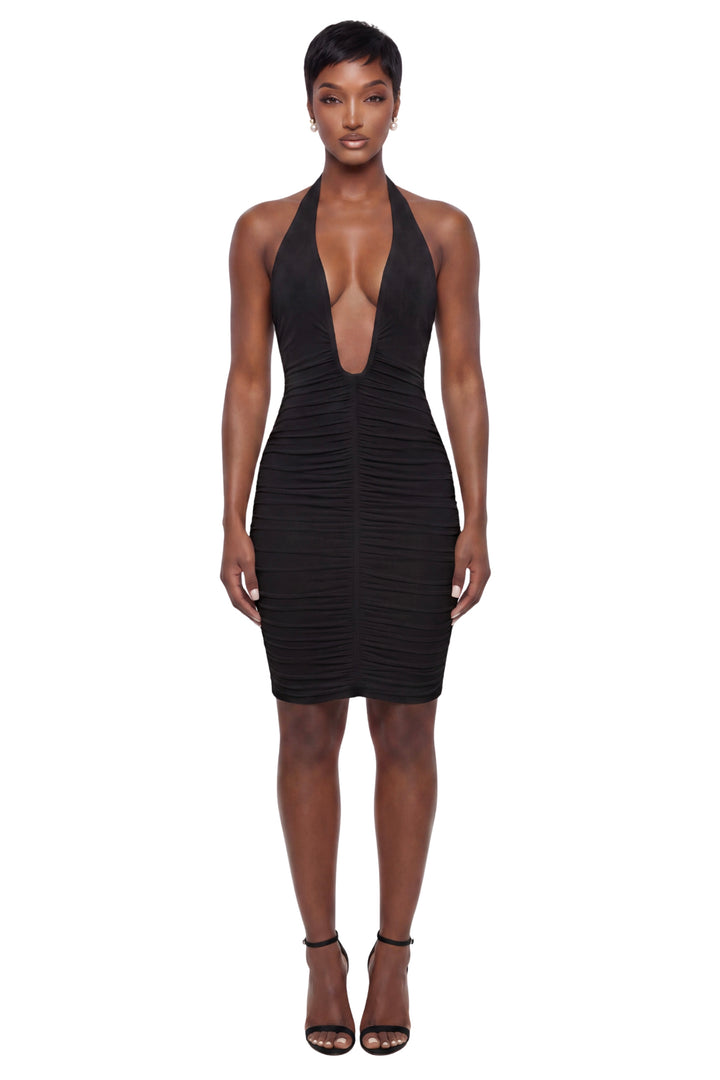 Lace Up Back Midi Dress