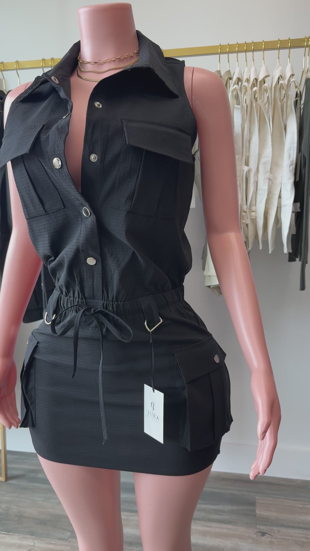 Cargo Dress - Black